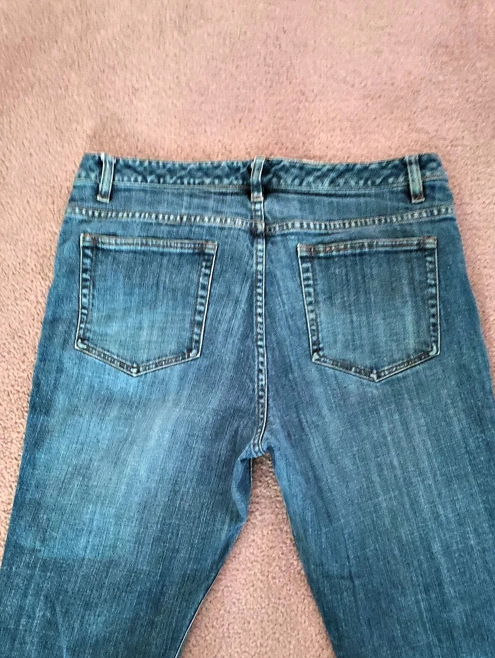 Gap Boot Cut Capri Stretch Jeans Blue Waist 14 - Picture 6 of 8